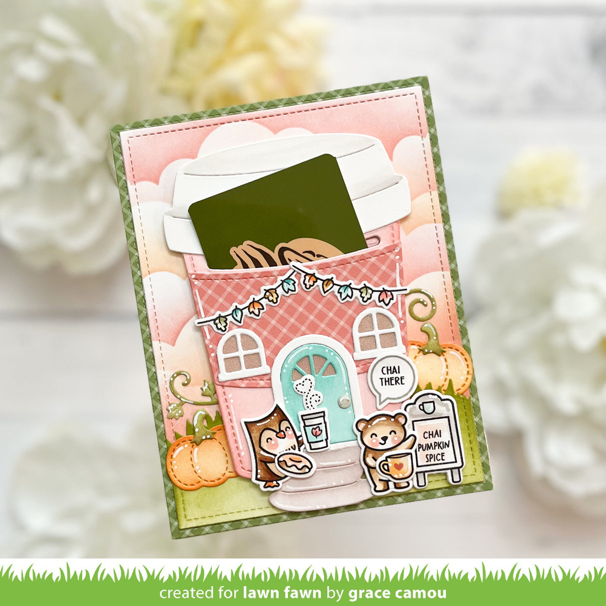 coffee cup gift card holder