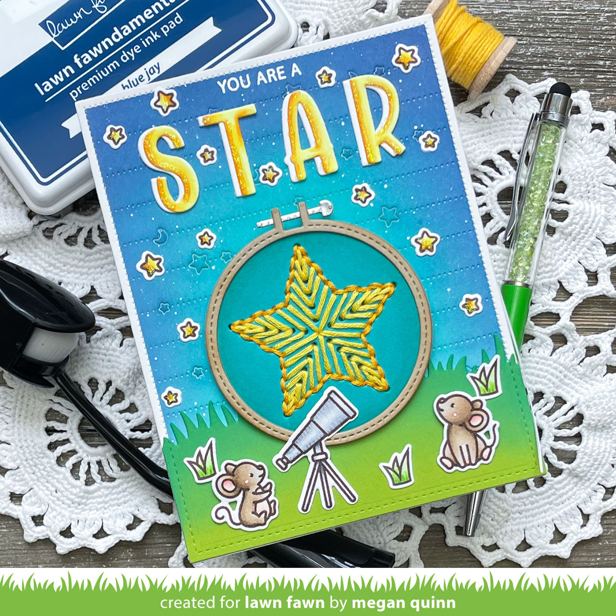 embroidery hoop star add-on