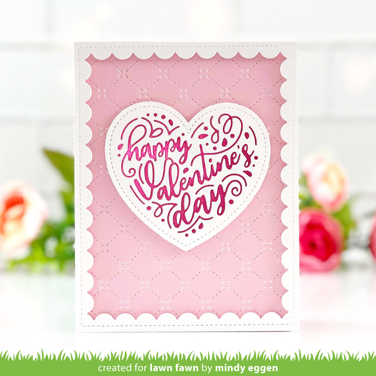 foiled sentiments: happy valentine's day