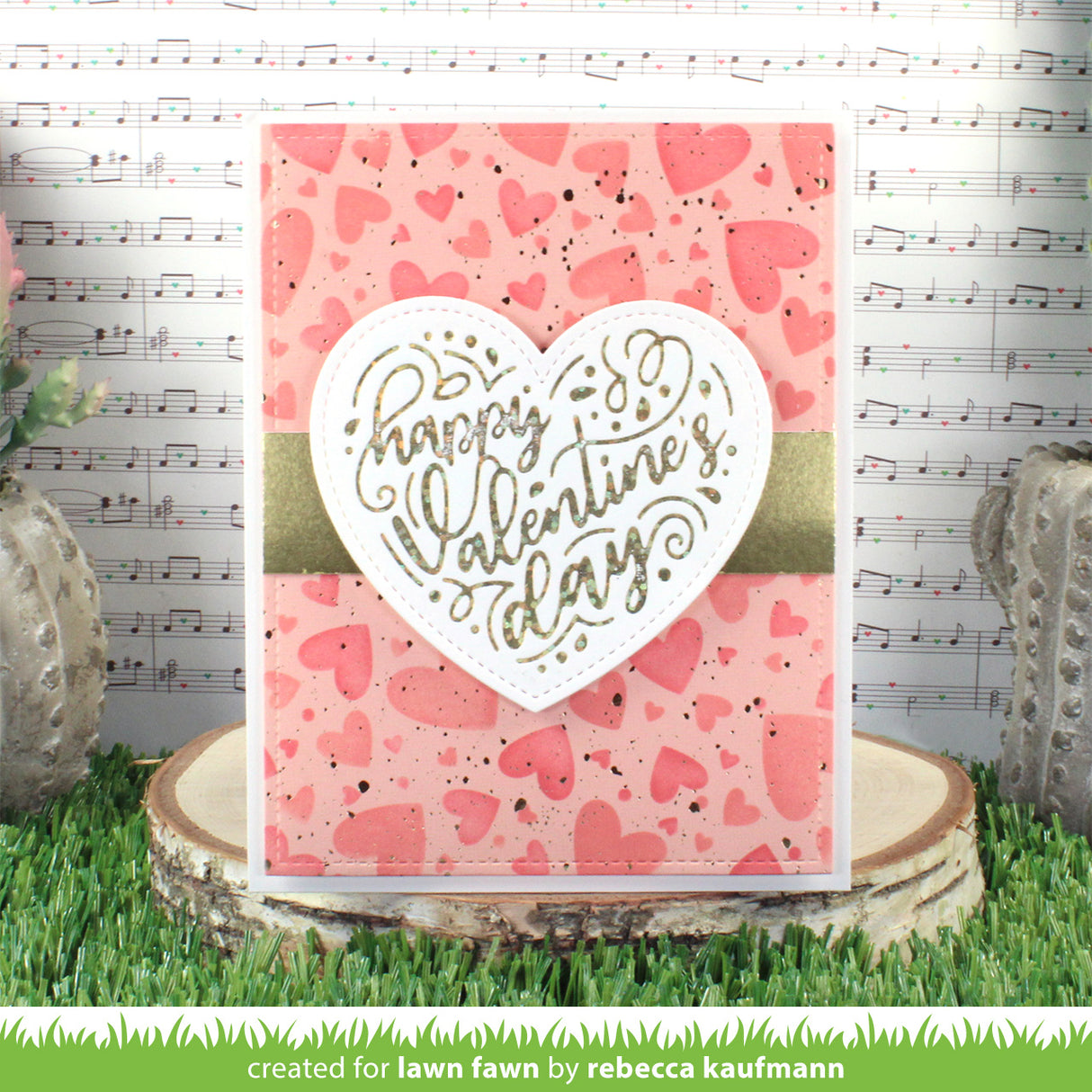 foiled sentiments: happy valentine's day