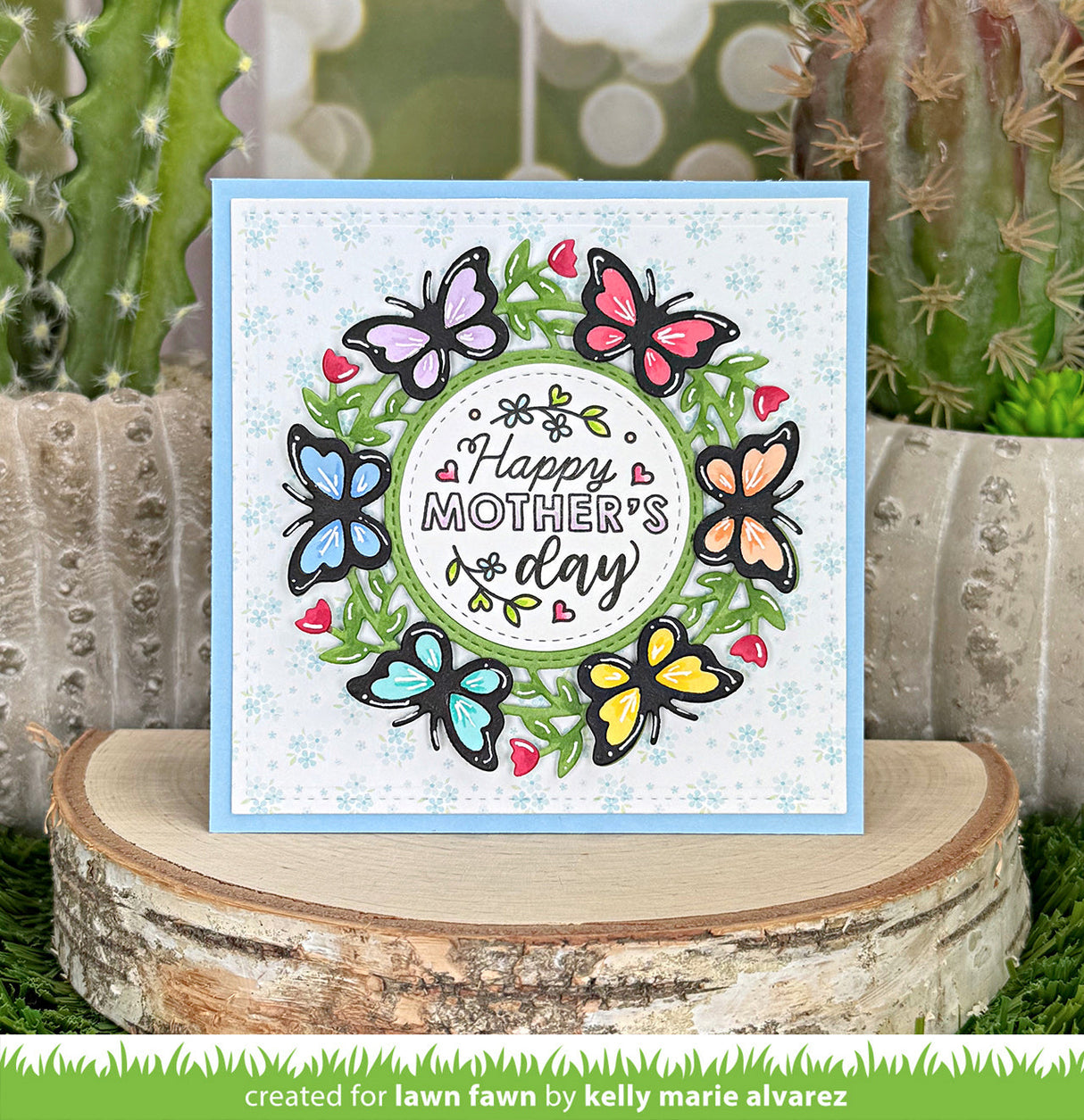 magic iris butterfly wreath add-on