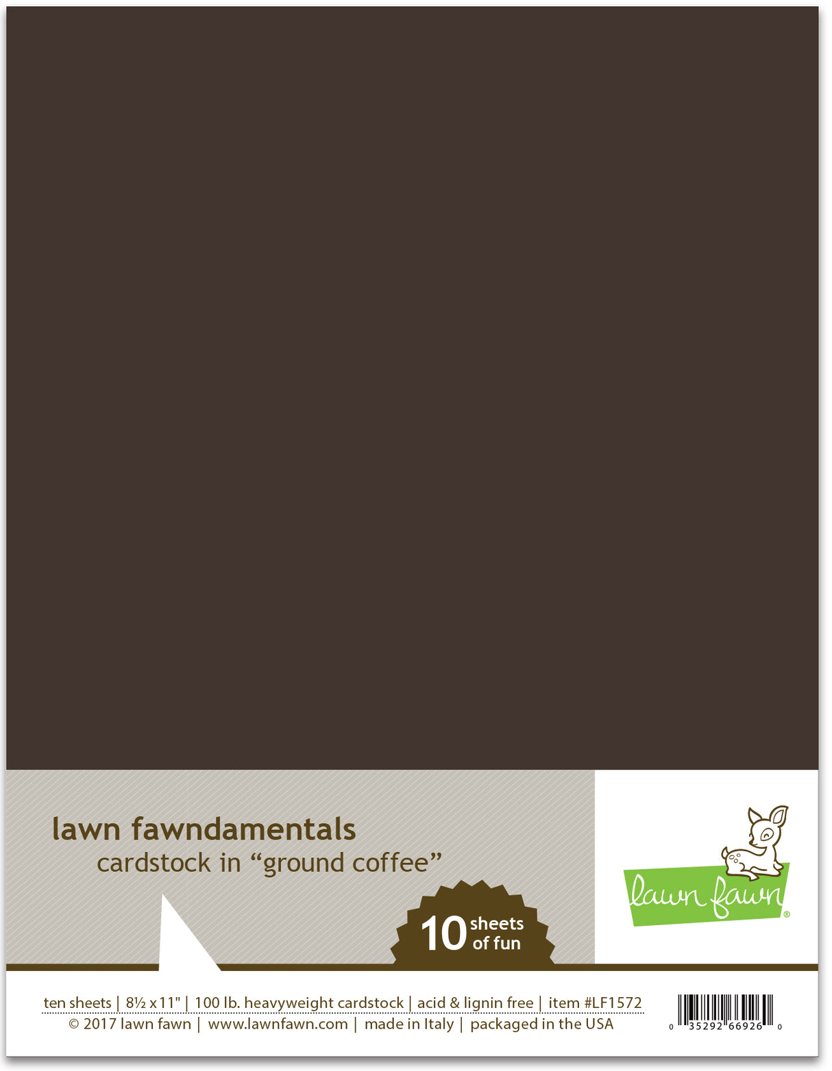 ground coffee cardstock