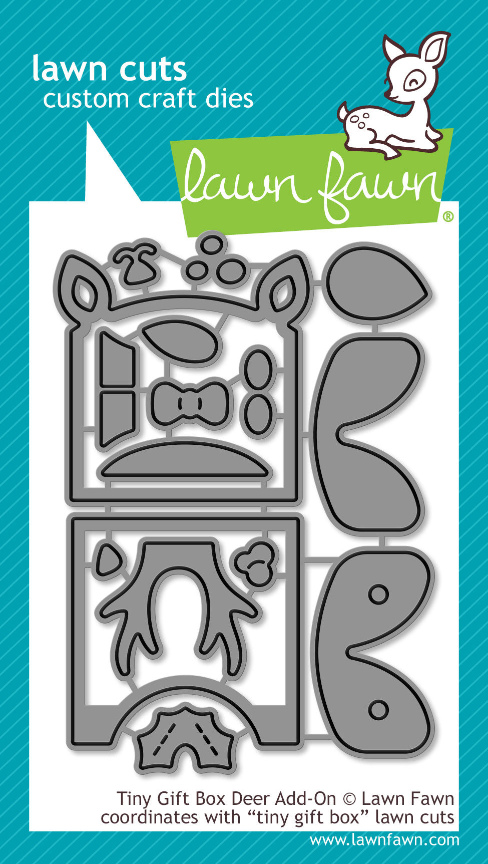 tiny gift box deer add-on