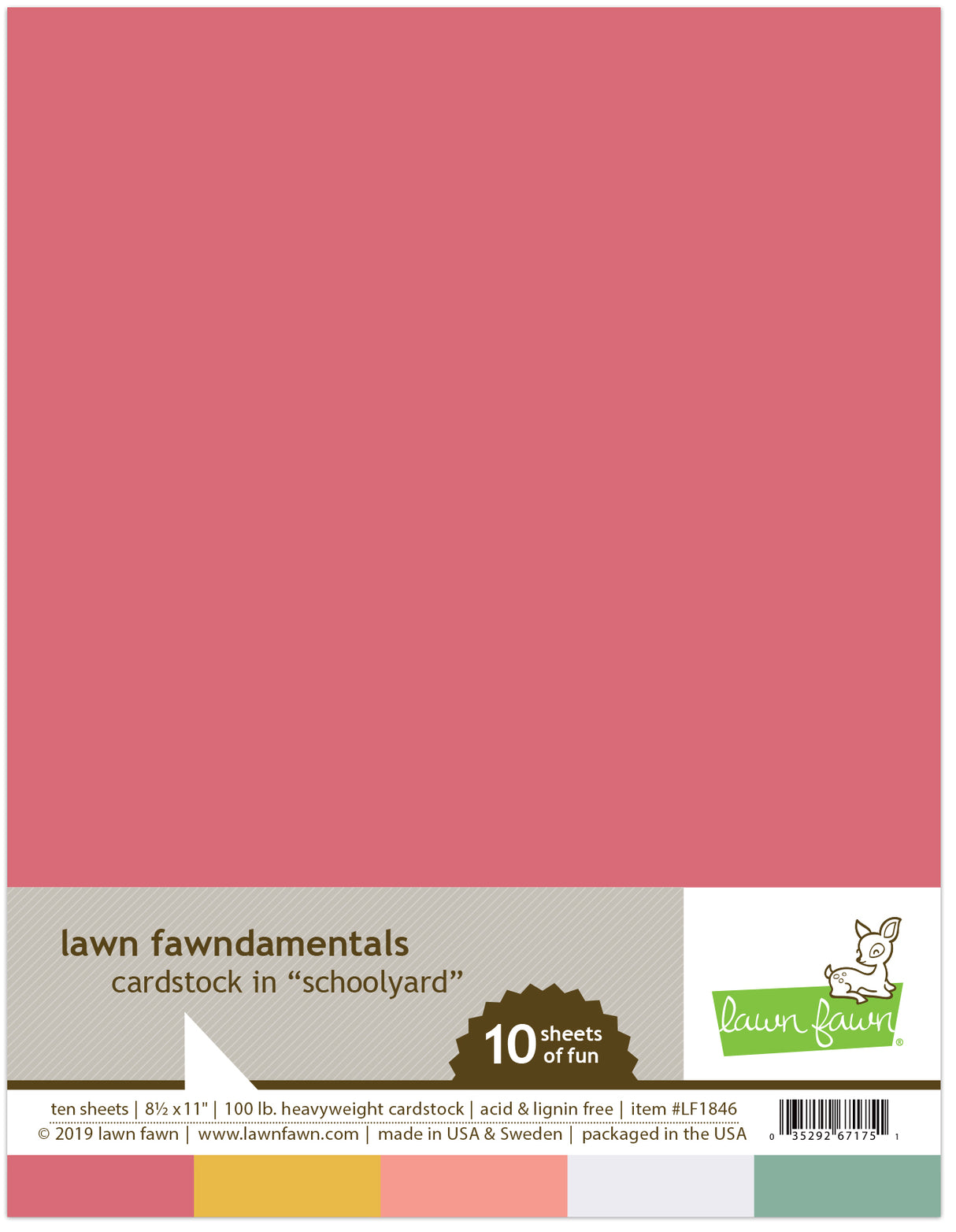 schoolyard pack cardstock