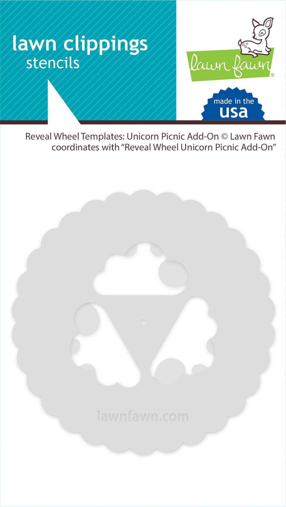 reveal wheel templates: unicorn picnic add-on