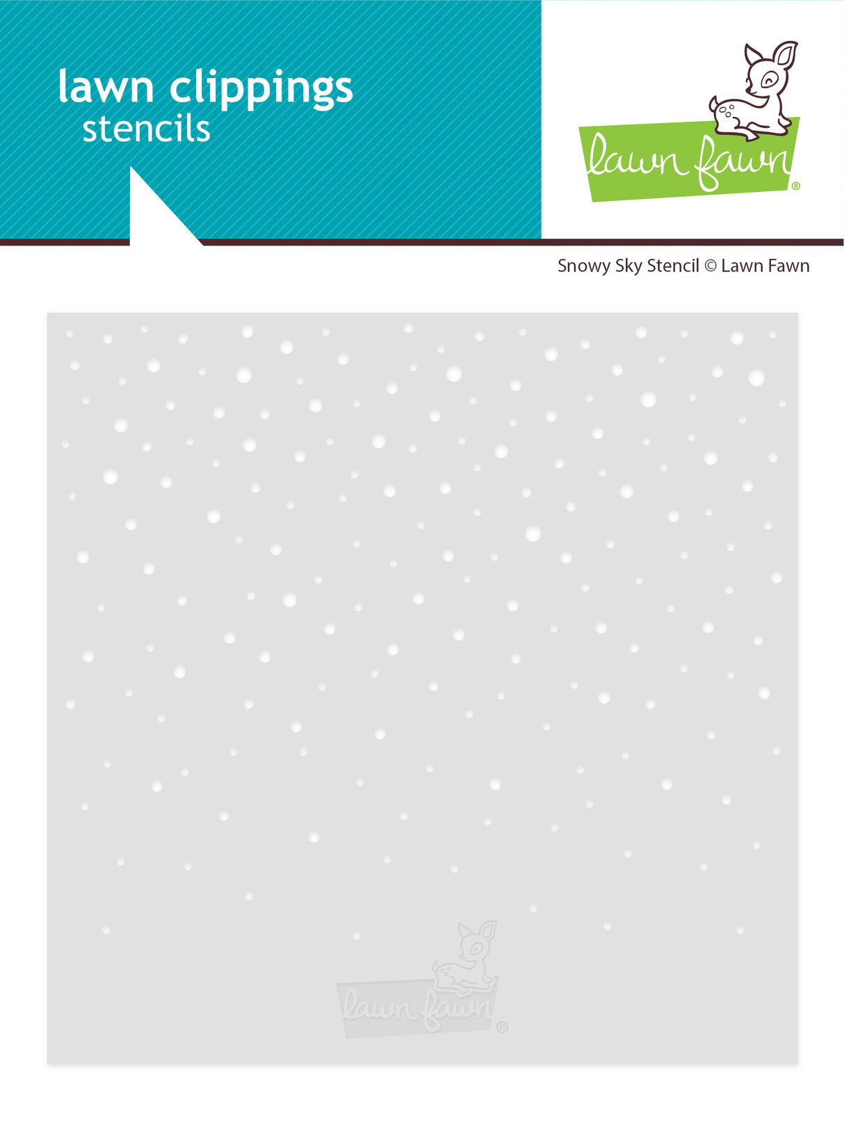 snowy sky stencil