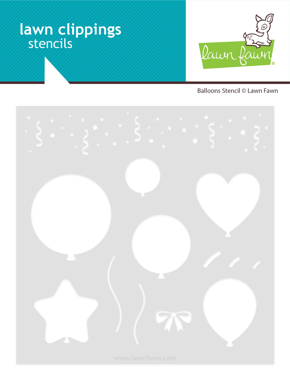 balloons stencil