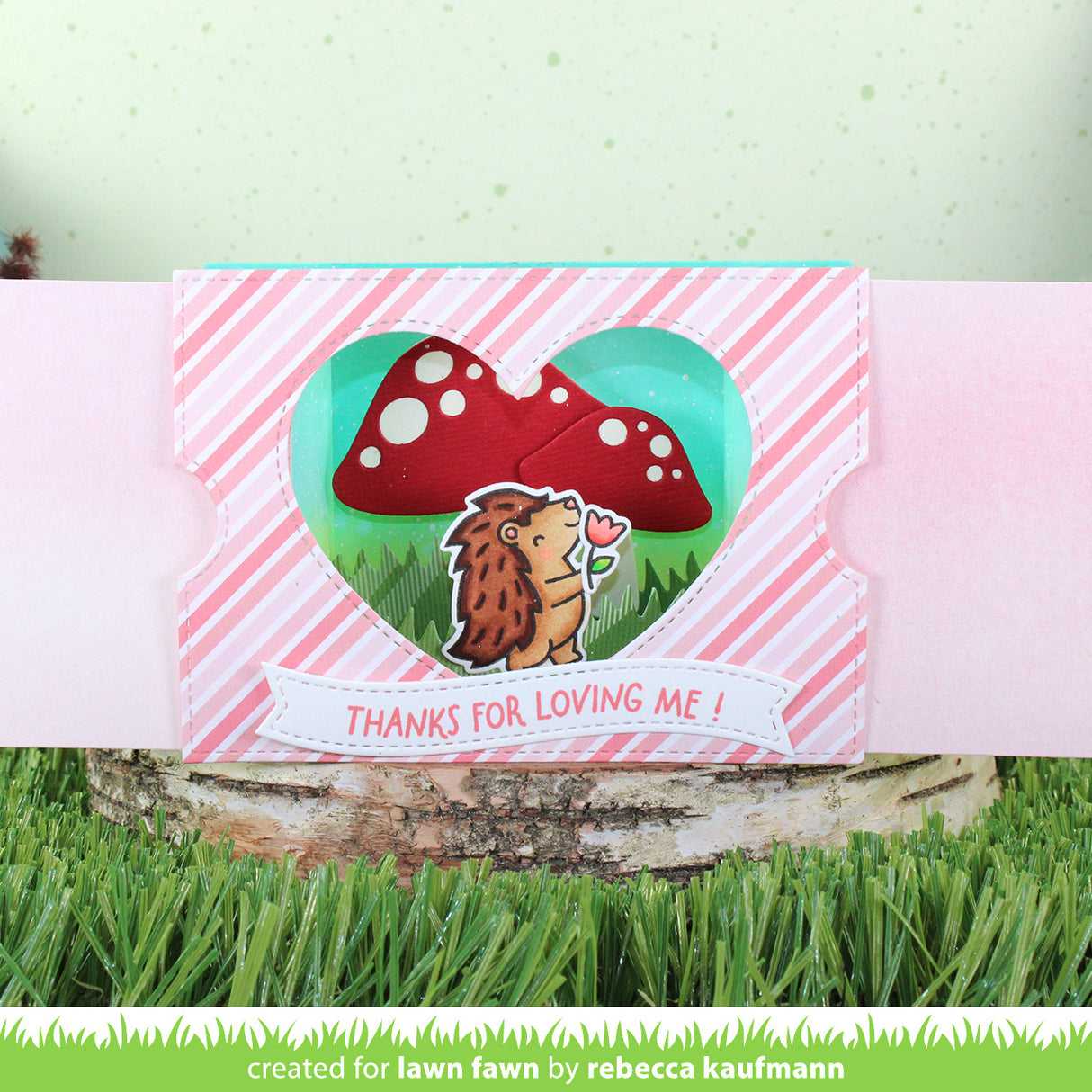 ta-da! diorama! heart window add-on