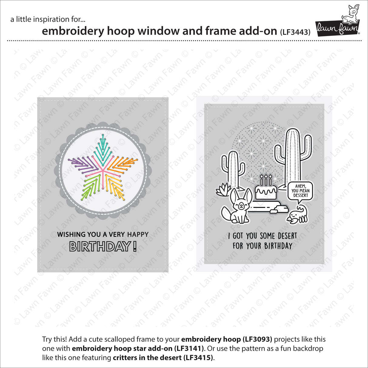 embroidery hoop window and frame add-on