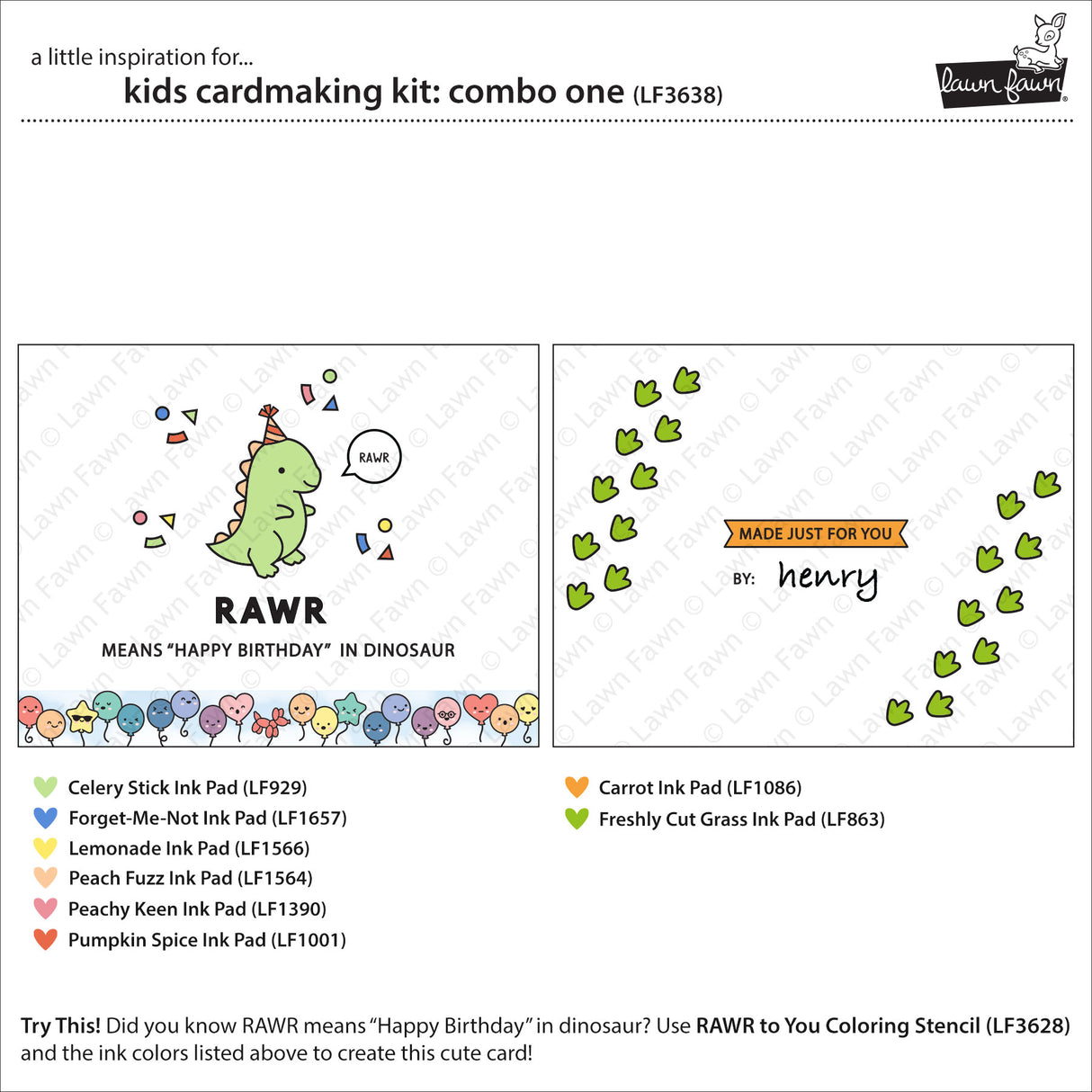 kids cardmaking kit: combo one