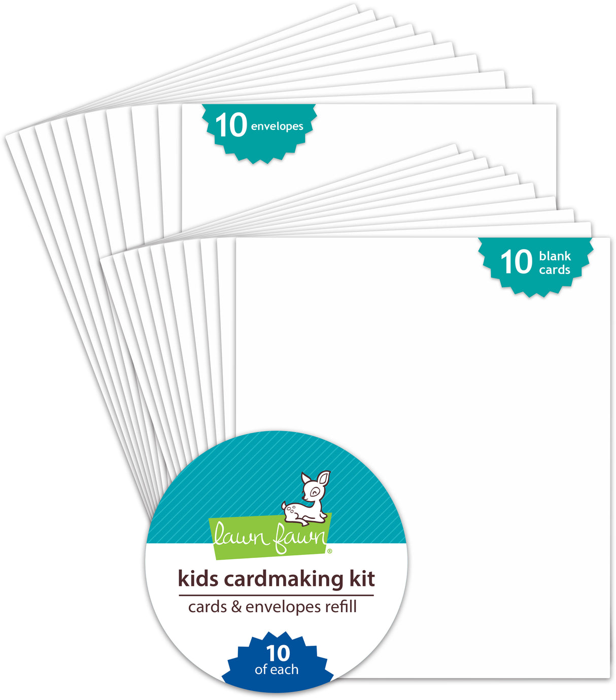kids cardmaking kit: cards & envelopes refill