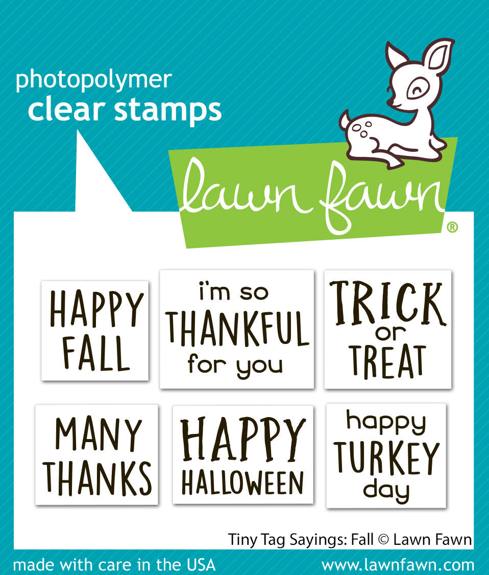 tiny tag sayings: fall