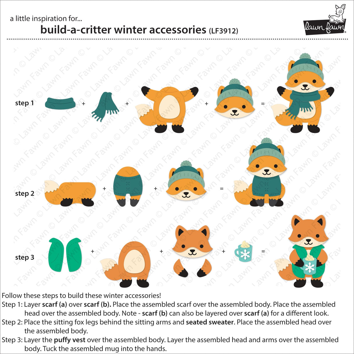 build-a-critter winter accessories