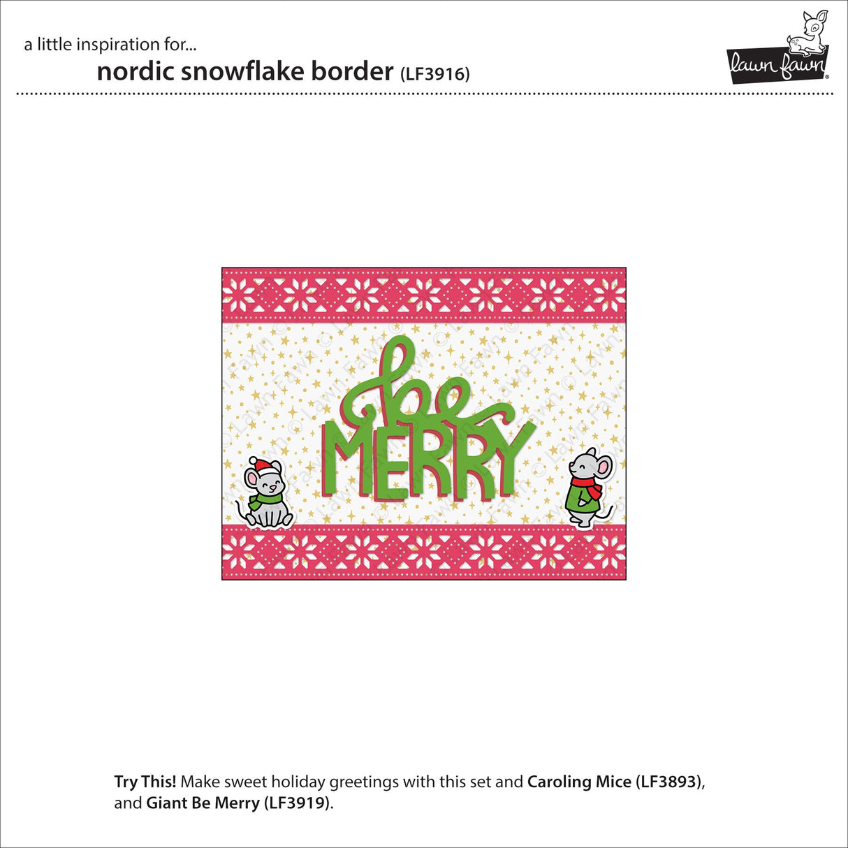 nordic snowflake border