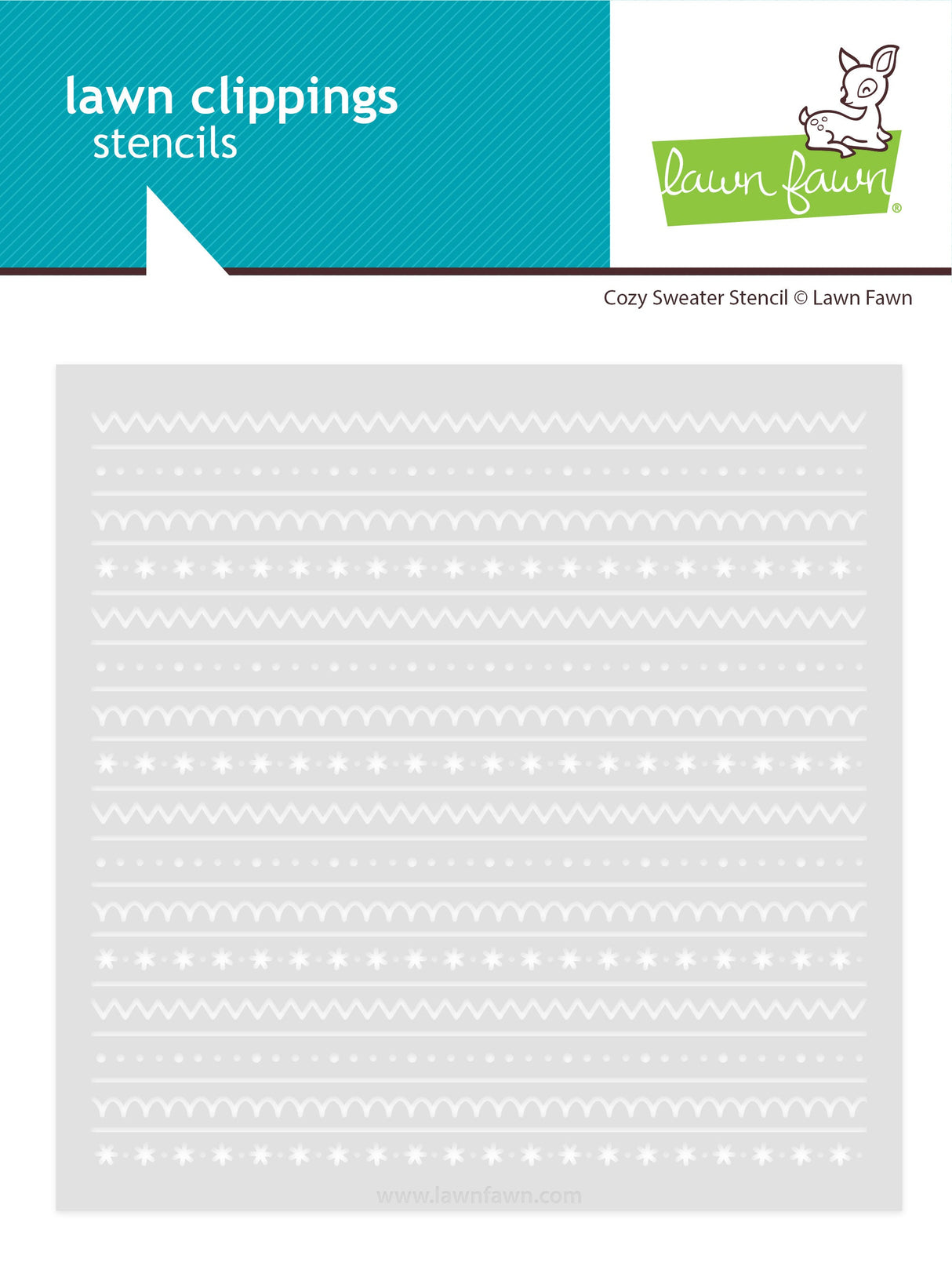 cozy sweater stencil