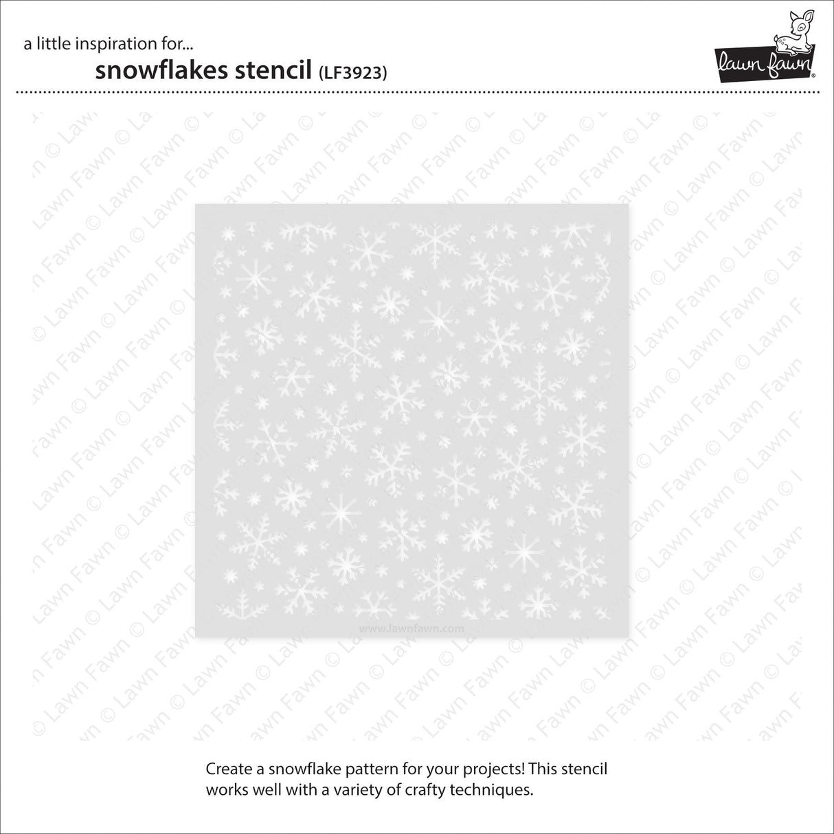 snowflakes stencil