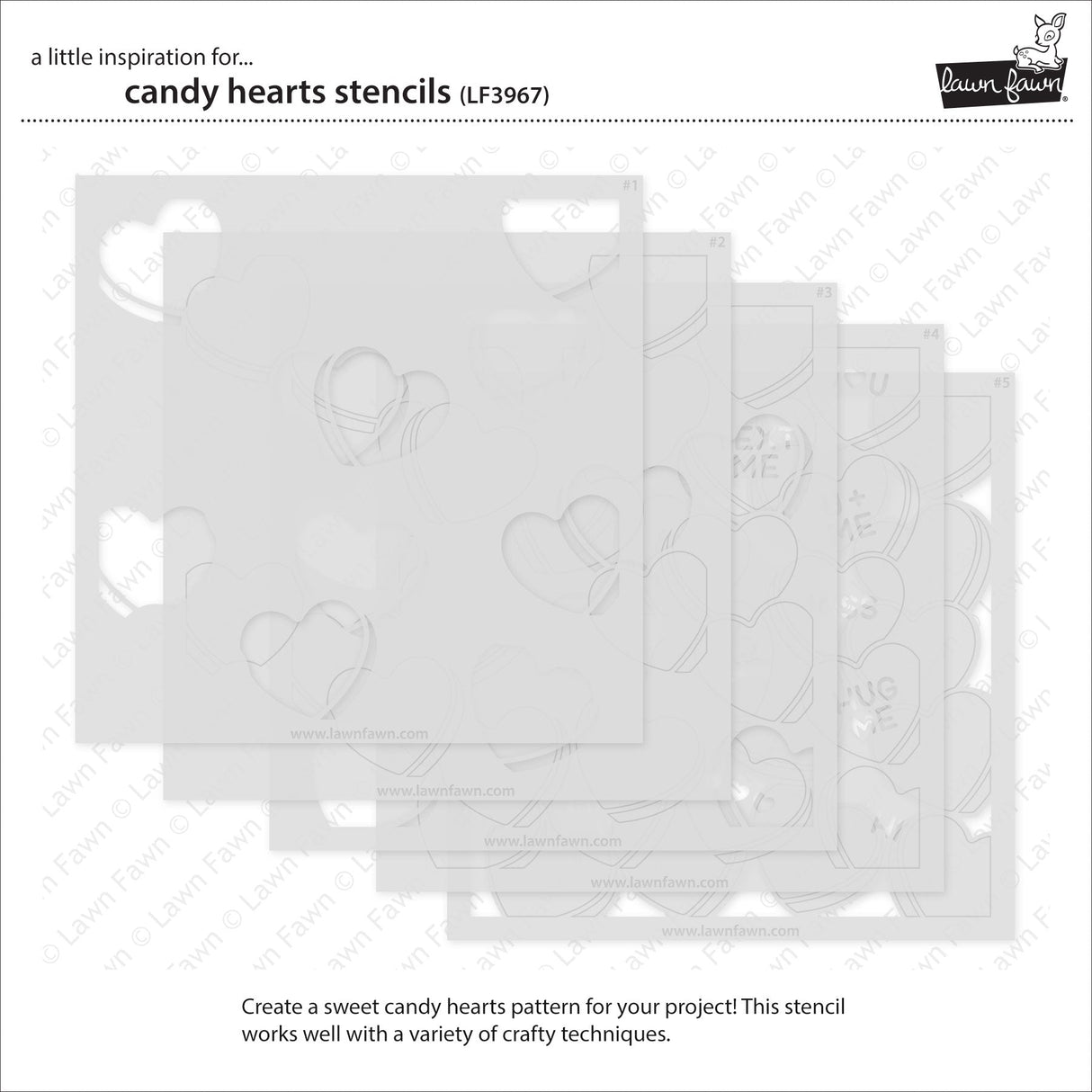 candy hearts stencils