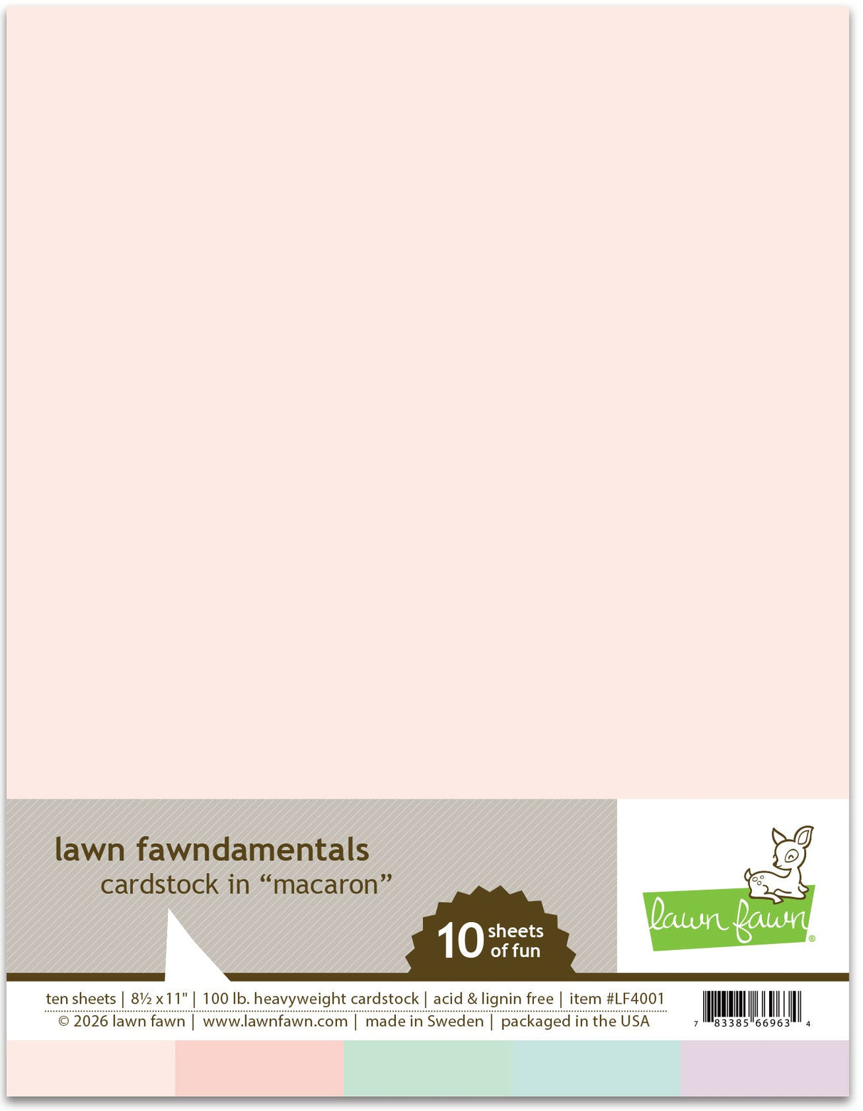 macaron pack cardstock
