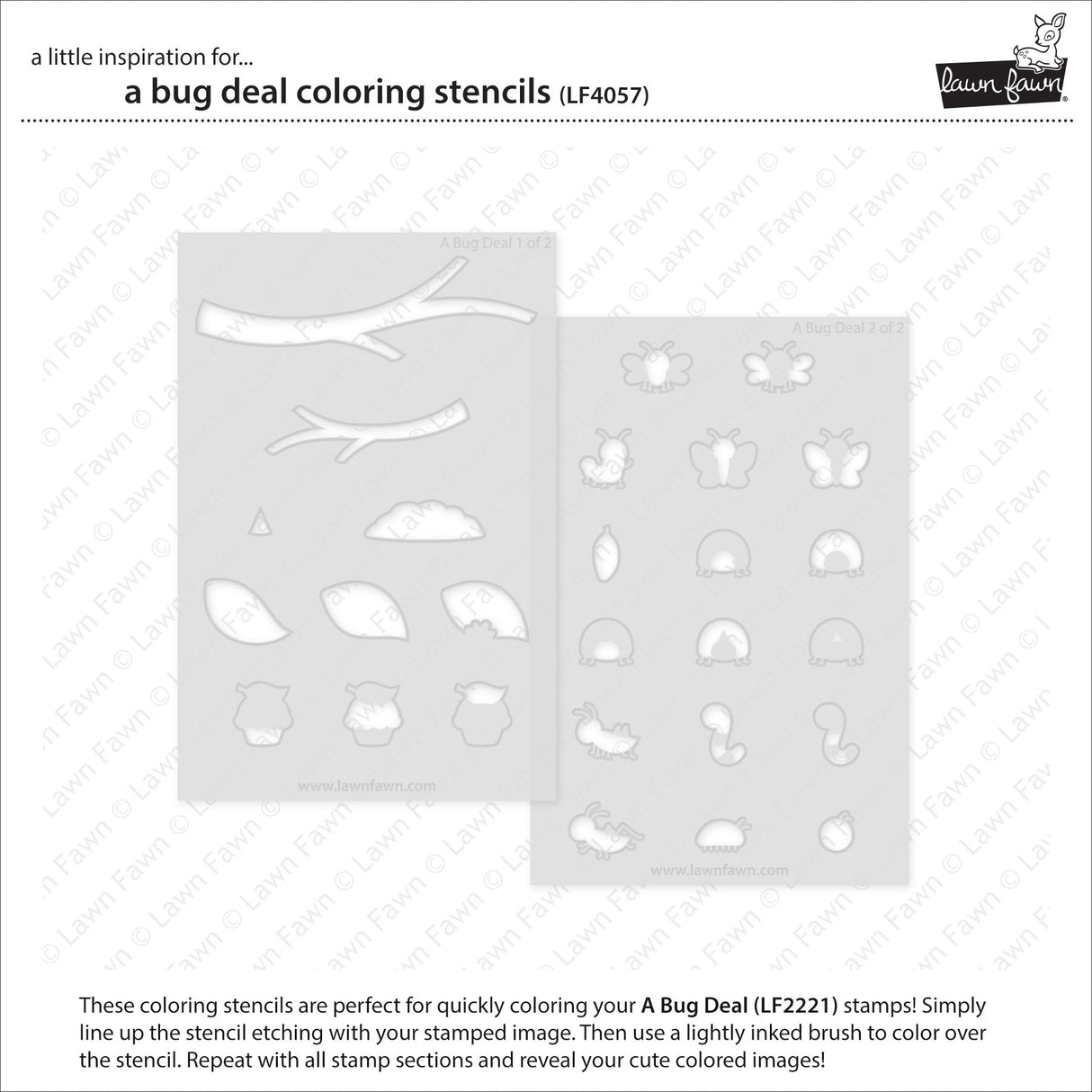 a bug deal coloring stencils