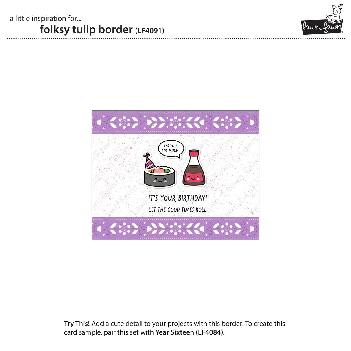 folksy tulip border