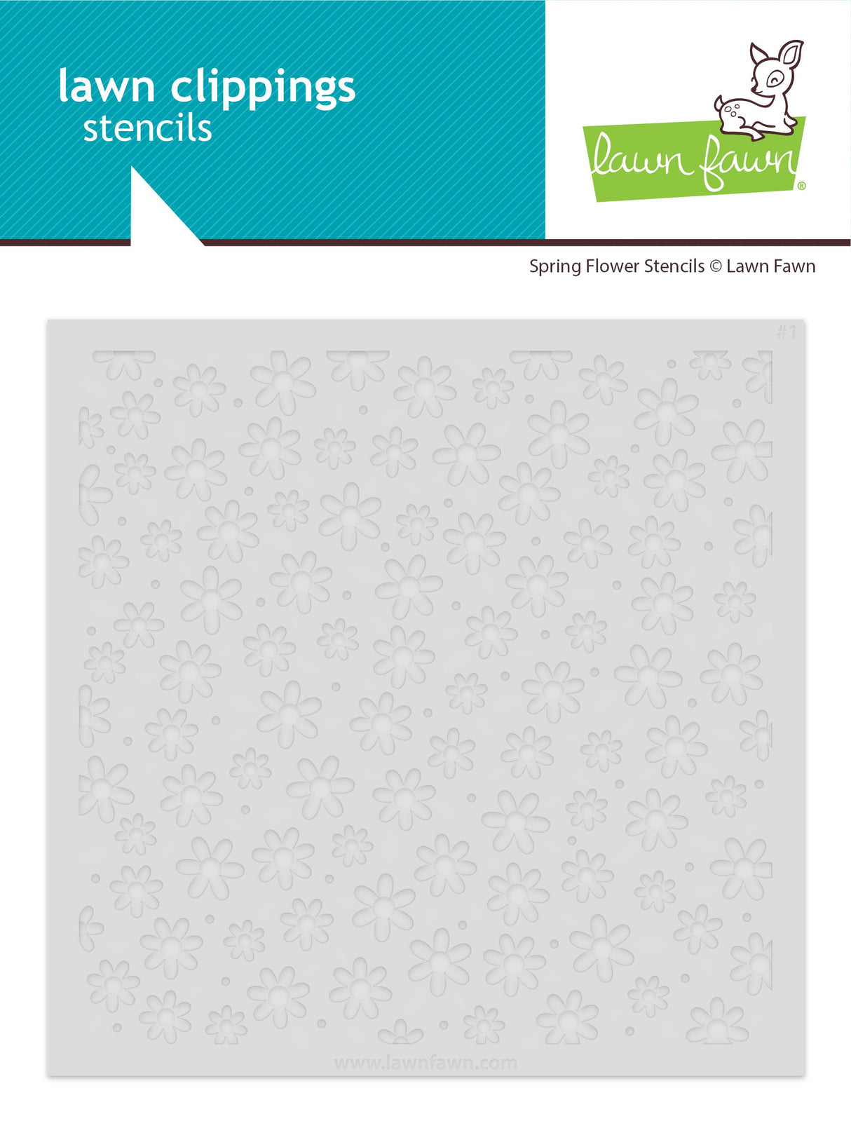 spring flowers stencils