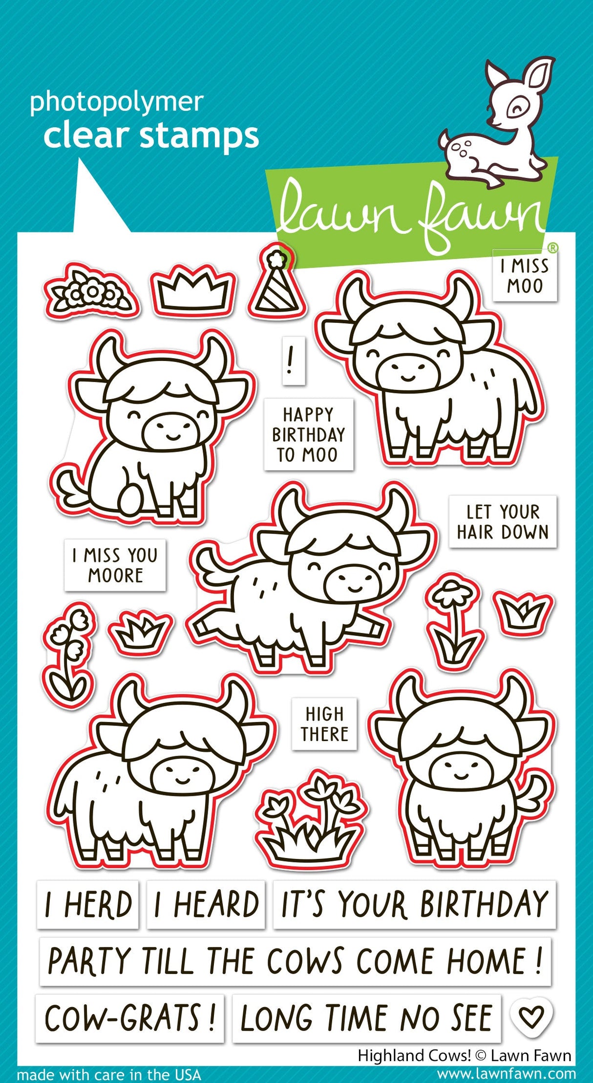 highland cows! lawn cuts