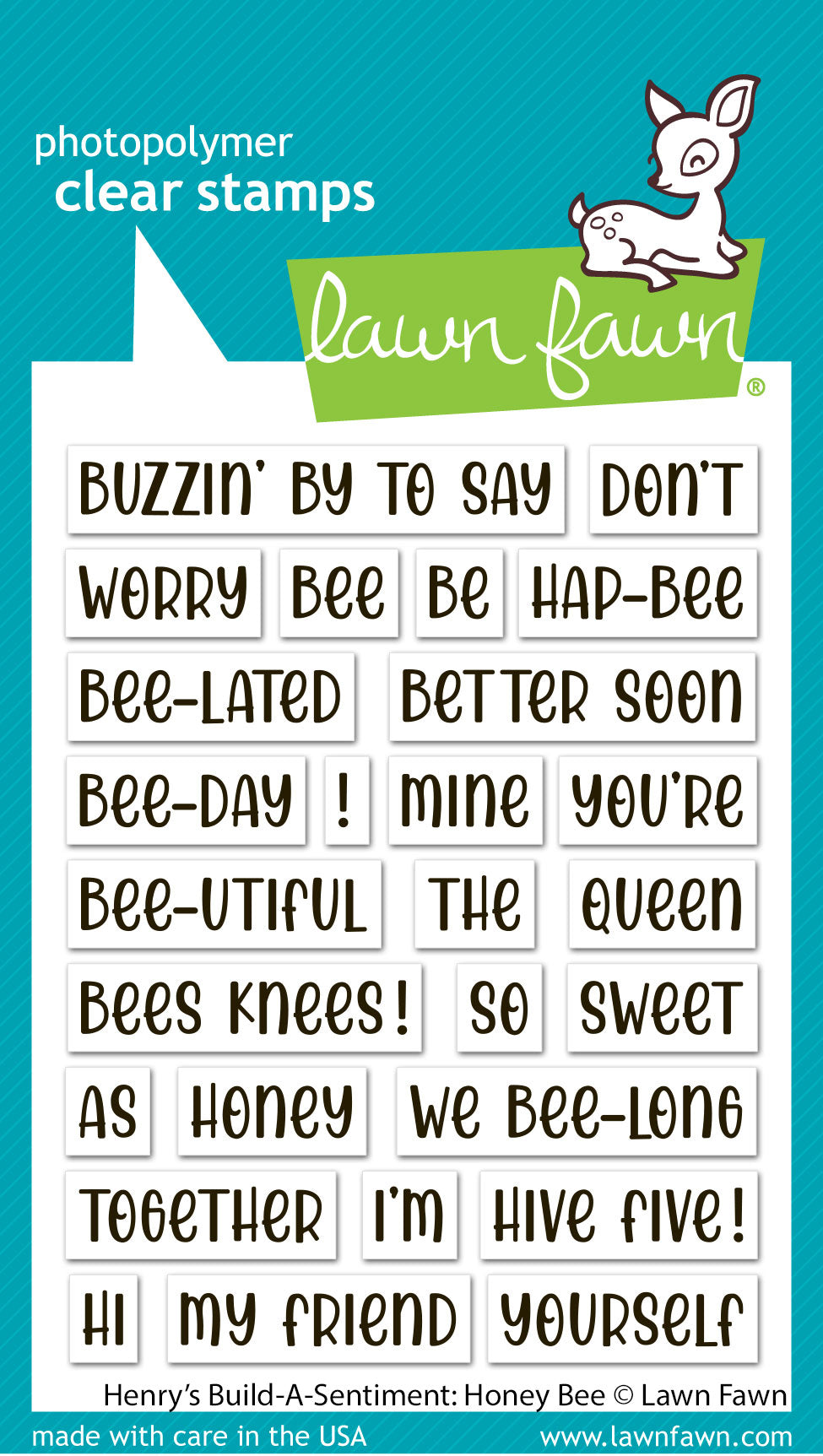 henry's build-a-sentiment: honey bee