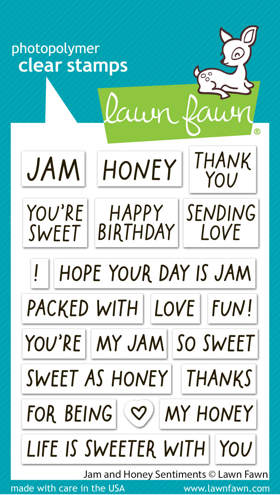 jam and honey sentiments