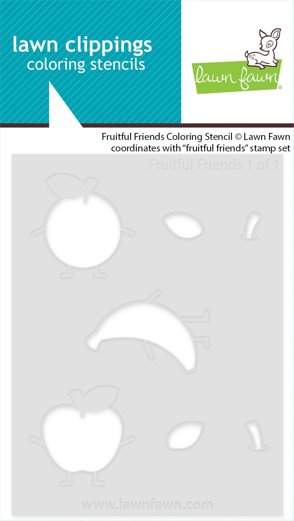 fruitful friends coloring stencil