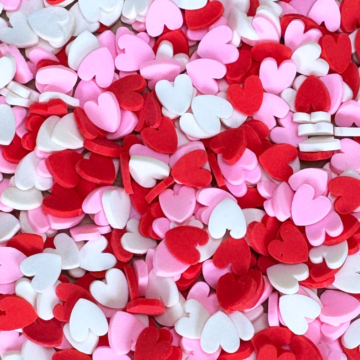 heart clay pieces