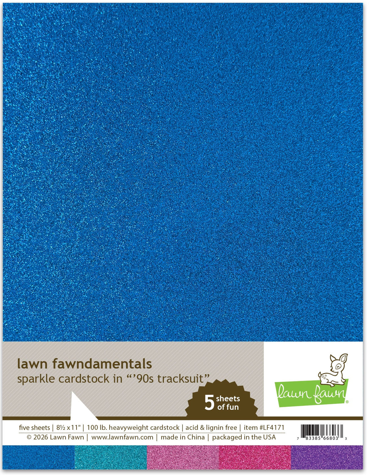 sparkle cardstock - '90s tracksuit