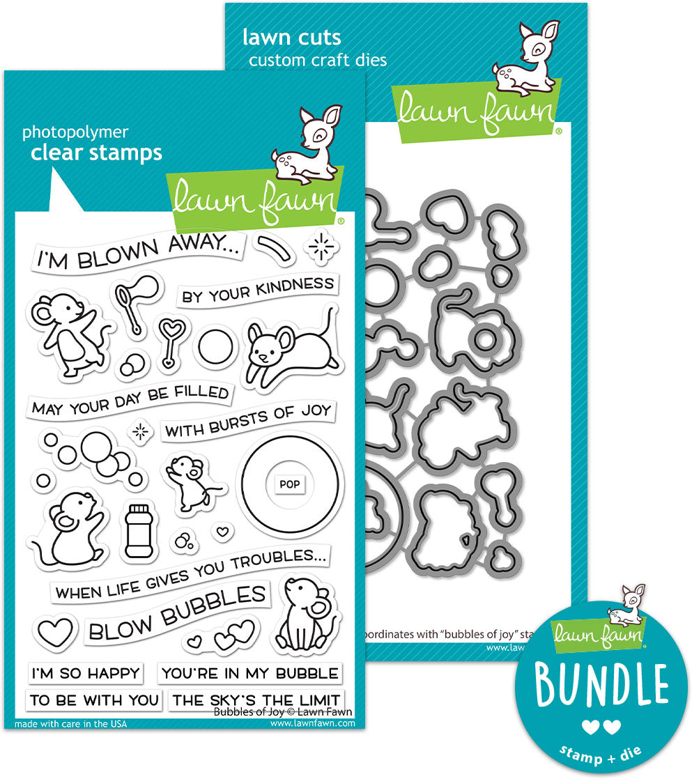 bubbles of joy (stamp+die bundle)