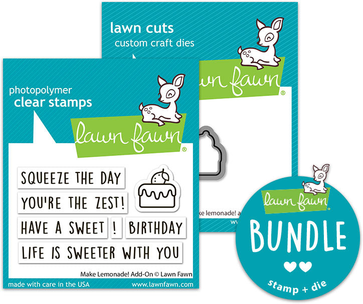make lemonade! add-on (stamp+die bundle)
