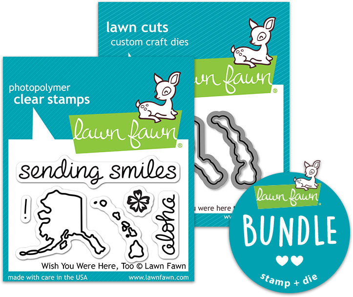 wish you were here, too (stamp+die bundle)