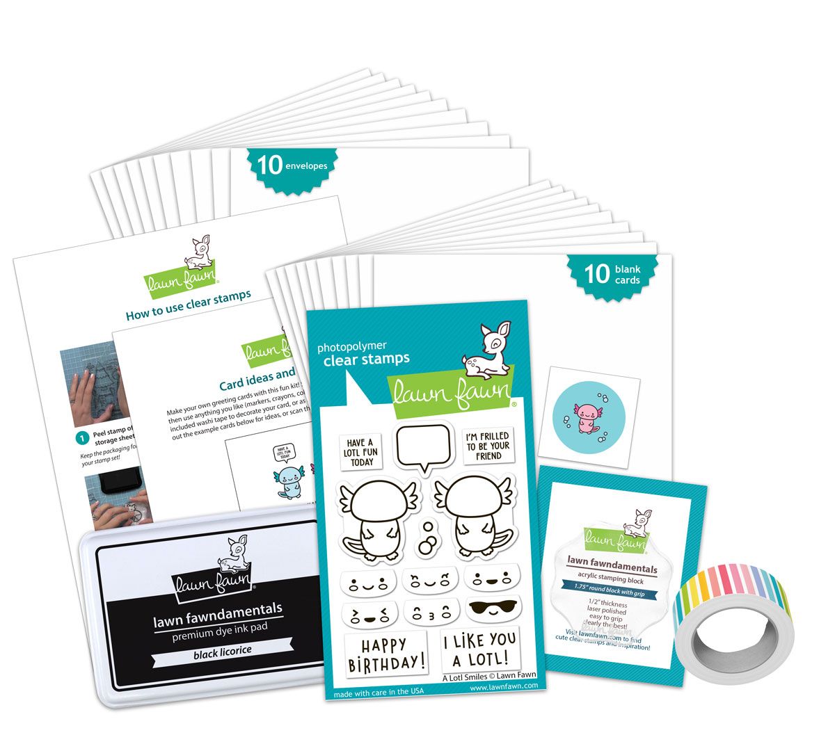 a lotl smiles kids cardmaking kit