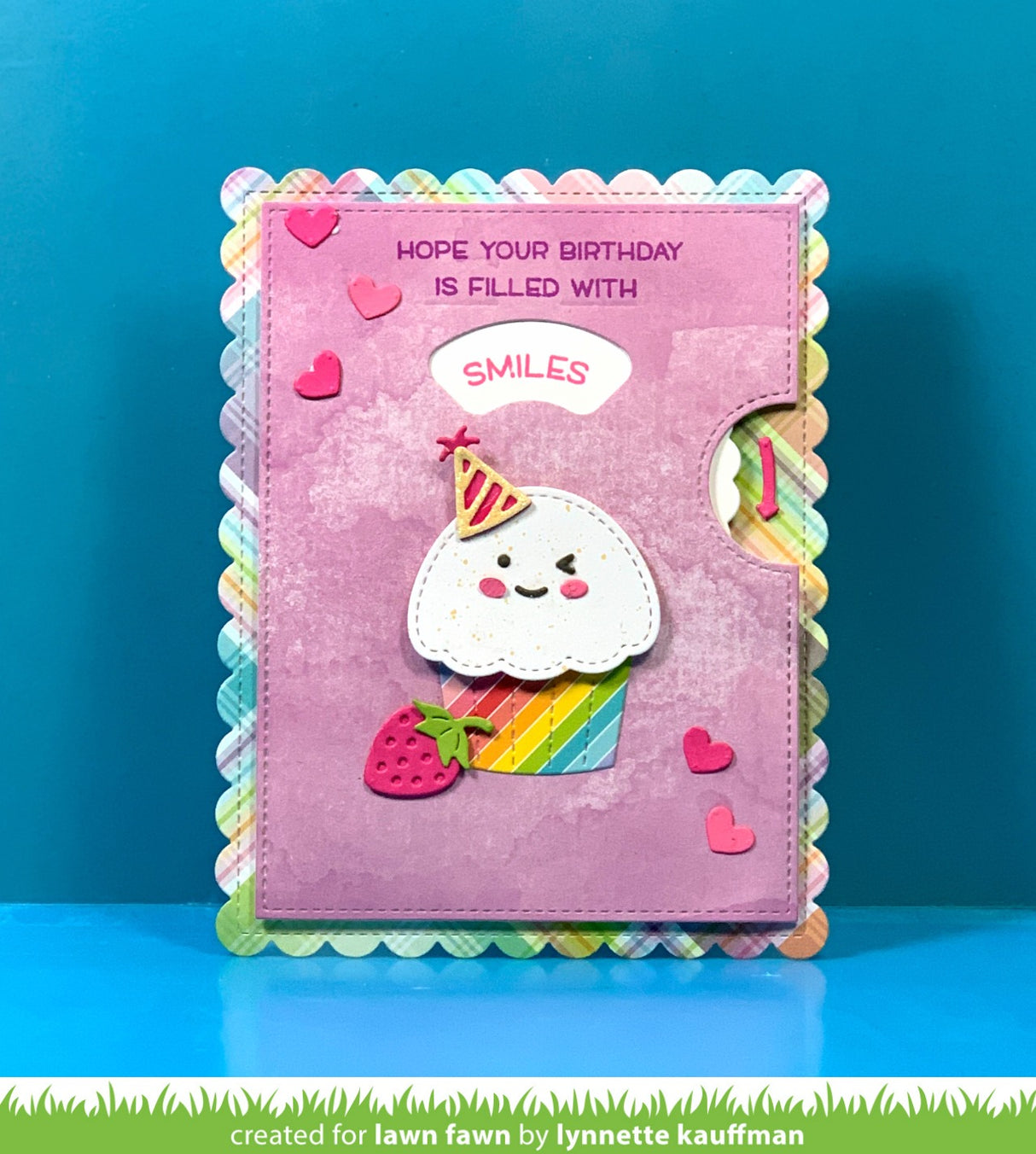 stitched cupcake