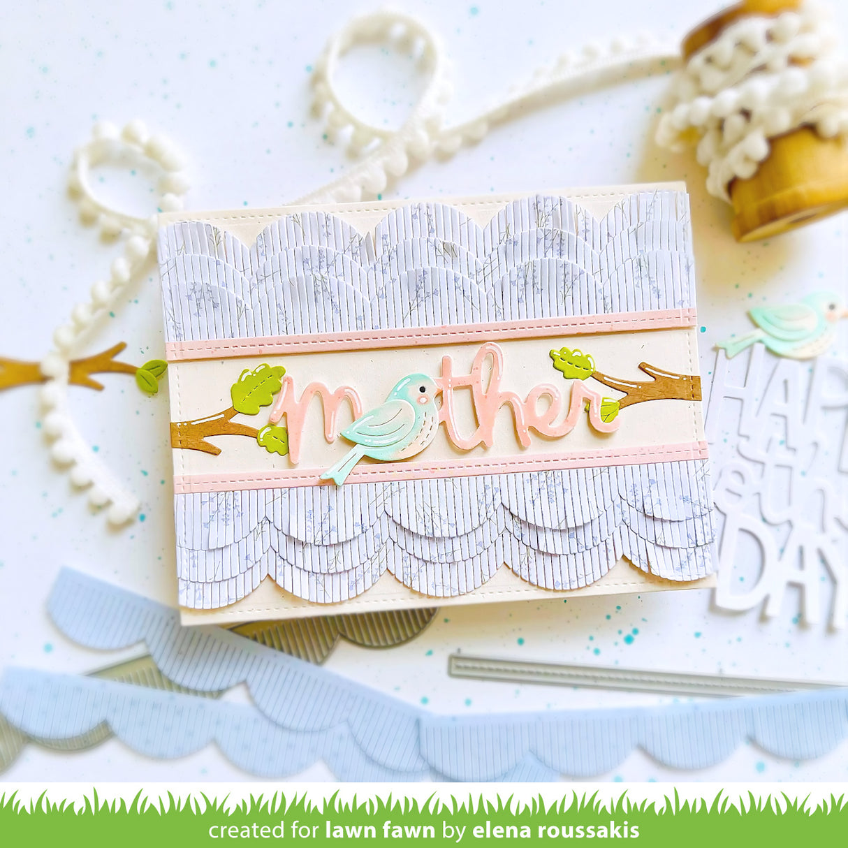 scalloped fringe border