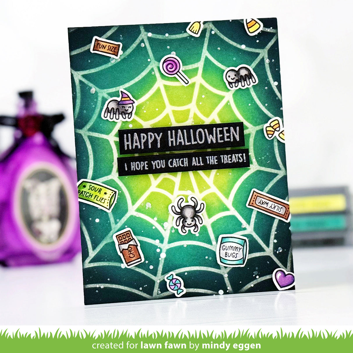 spiderweb background stencils