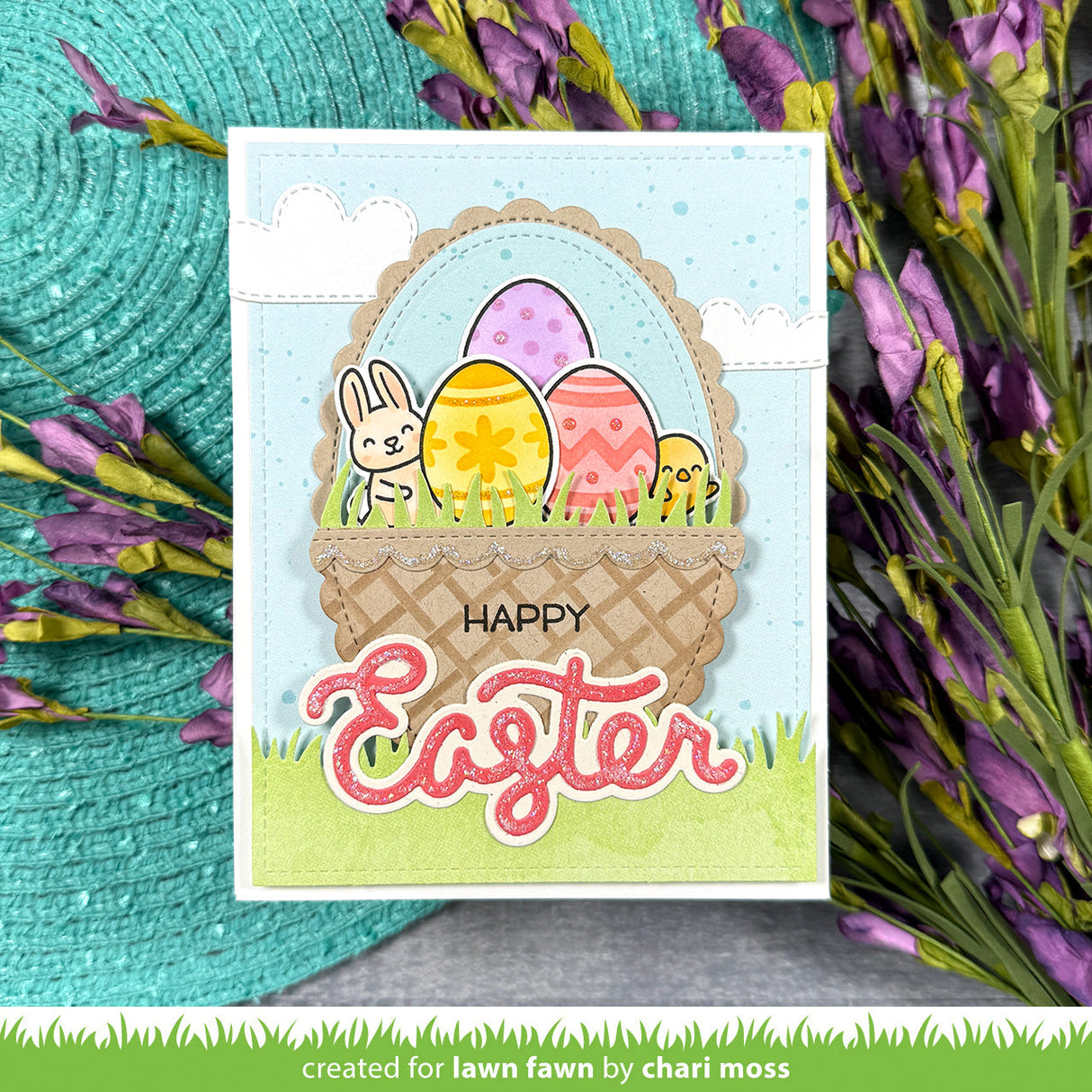 stamp 'n stencil easter eggs