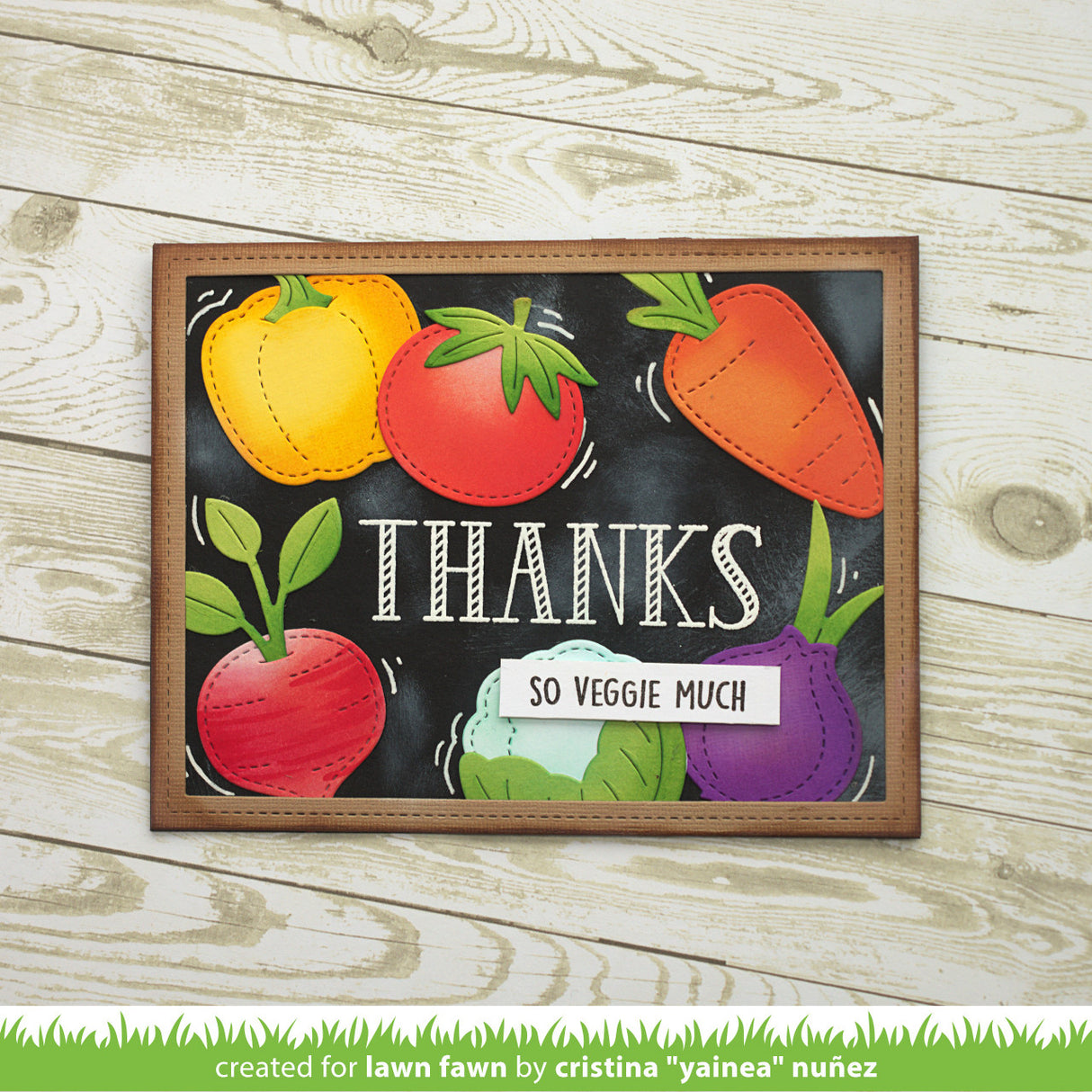 stitched garden veggies