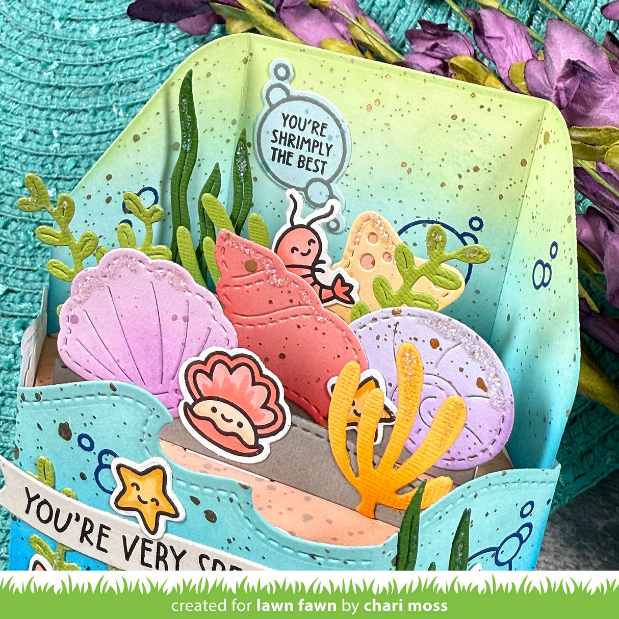 stitched seashells