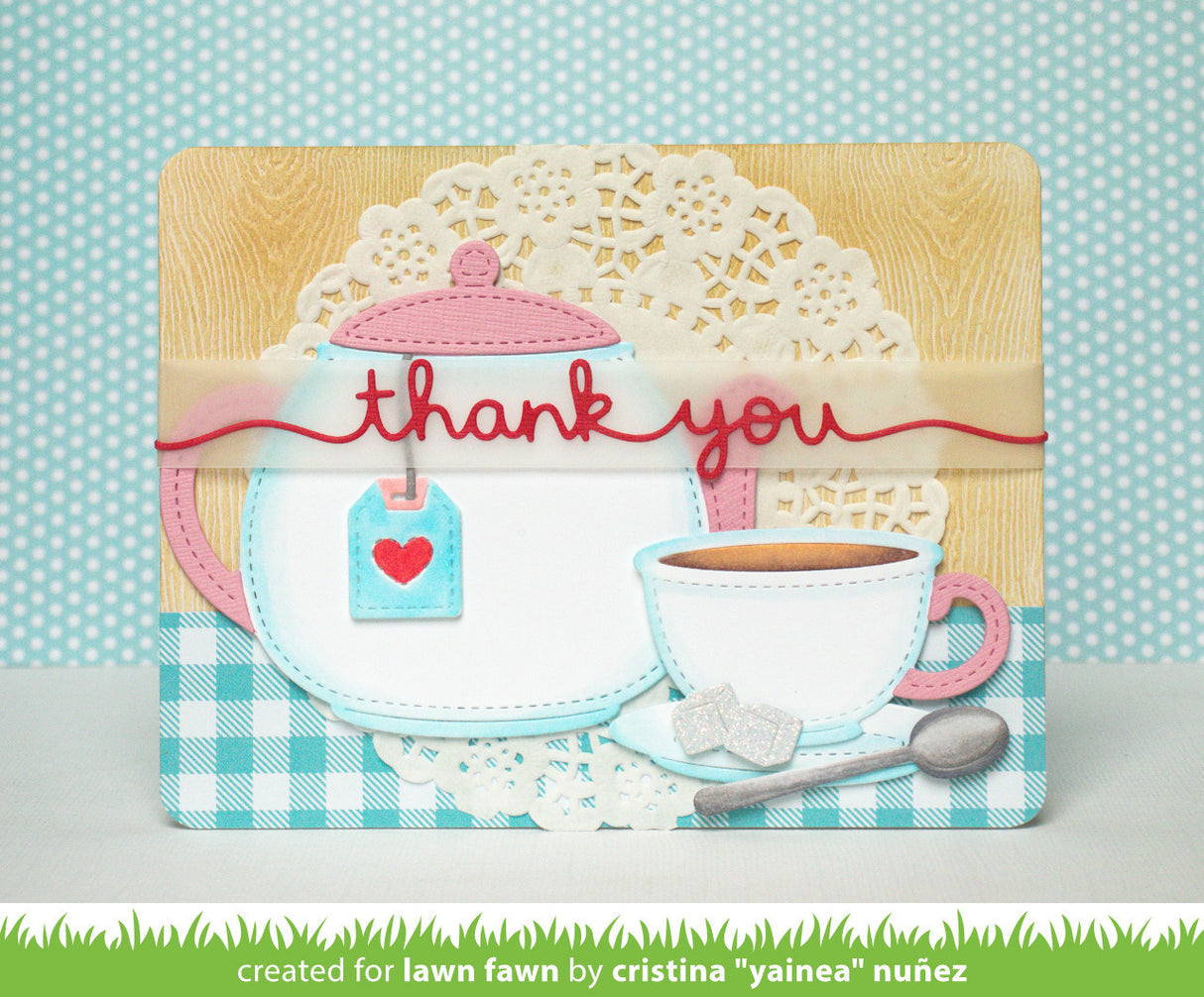stitched teapot