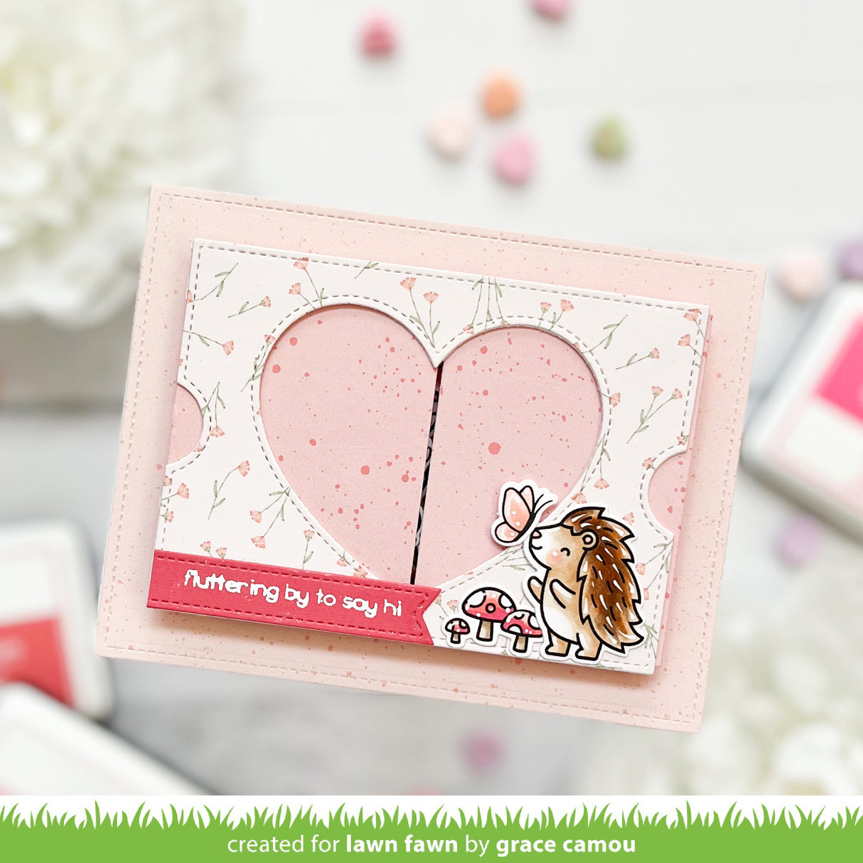 ta-da! diorama! heart window add-on