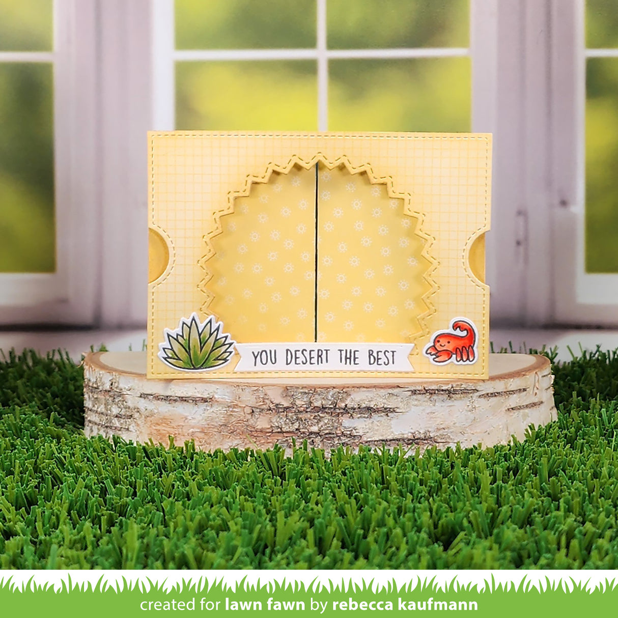 ta-da! diorama! sunburst window add-on
