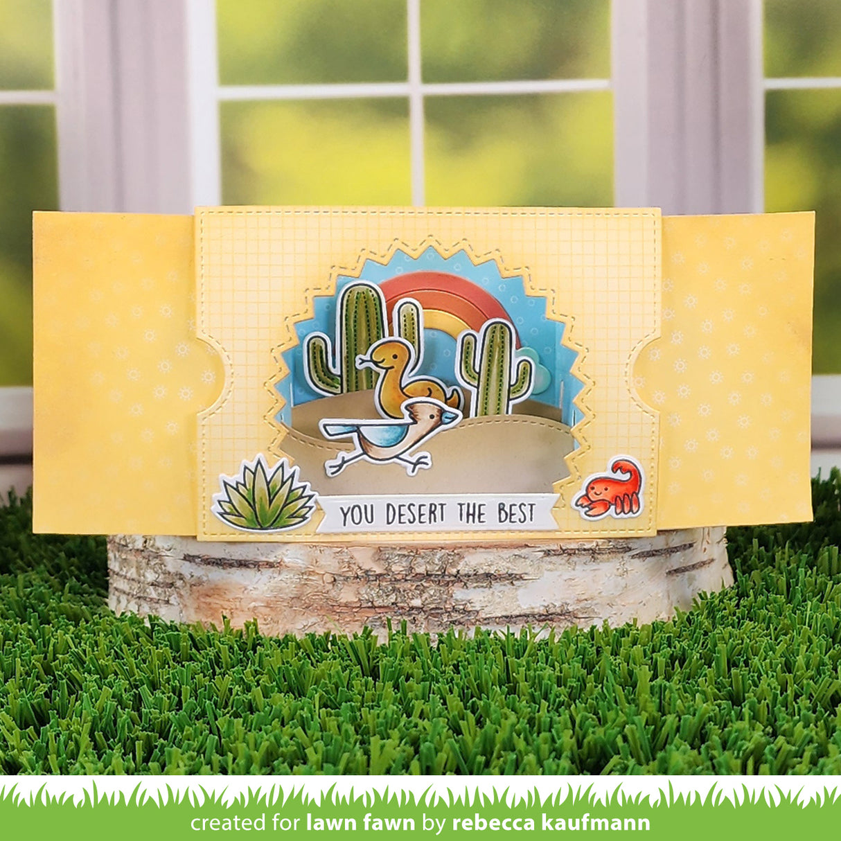 ta-da! diorama! sunburst window add-on