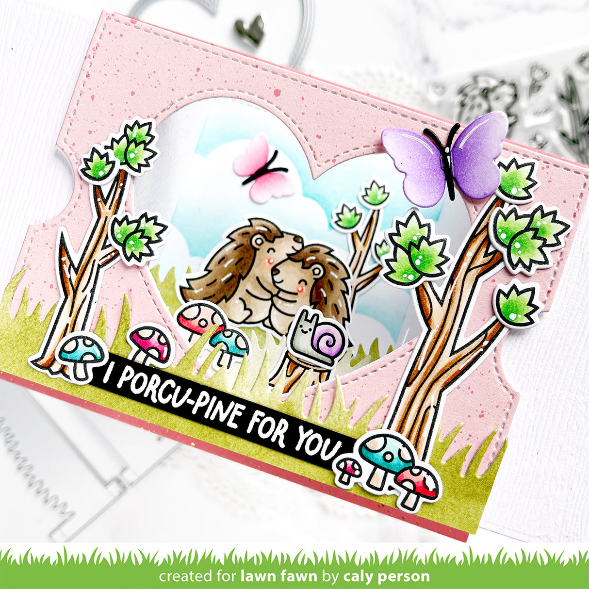 ta-da! diorama! heart window add-on