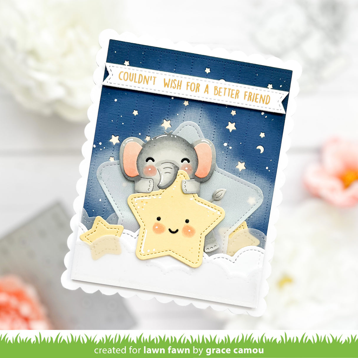 tiny gift box elephant add-on