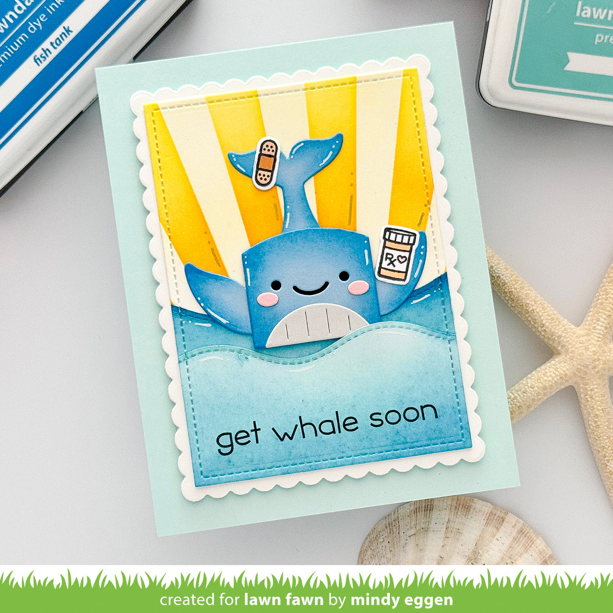 tiny gift box whale and dolphin add-on