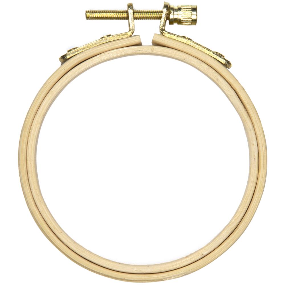 3" bamboo wood hoop