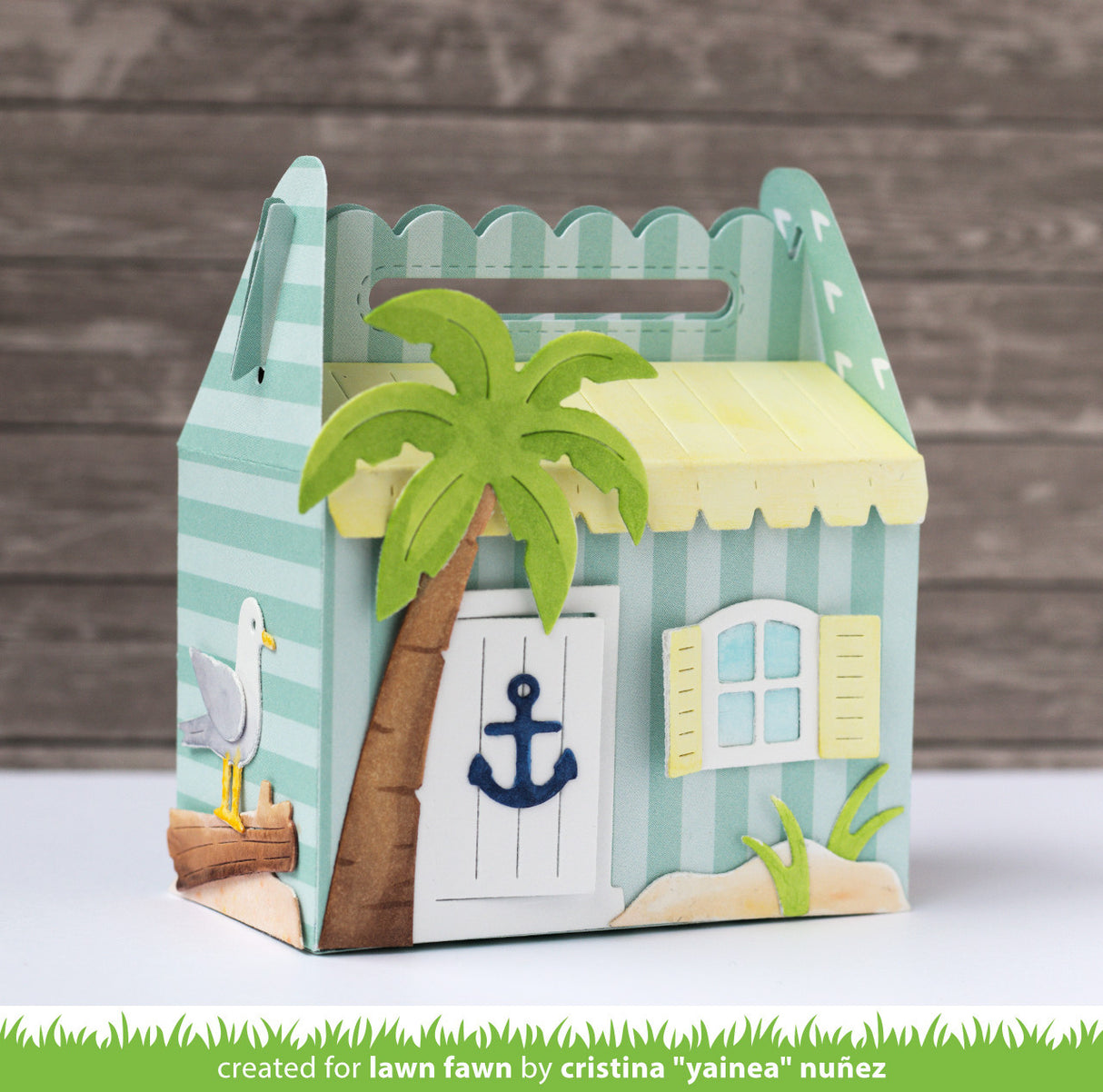 scalloped treat box beach house add-on